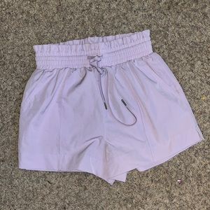 purple athletic shorts